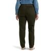 Lee Women’s Plus Size Ultra Lux Comfort with Flex-to-go Utility Pant(Dark Olive Night)