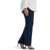 Lee Women’s Plus Size Wrinkle Free Mid Rise Bootcut Pant(Rivet Navy)