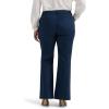Lee Women’s Plus Size Wrinkle Free Mid Rise Bootcut Pant(Rivet Navy)