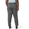 Lee Womens Plus Size Wrinkle Free Relaxed Fit Straight Leg Pant(Black/White Rockhill Plaid)