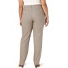 Lee Womens Plus Size Wrinkle Free Relaxed Fit Straight Leg Pant(Dark Earth)