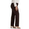 Lee Womens Plus Size Wrinkle Free Relaxed Fit Straight Leg Pant(Espresso)