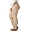Lee Womens Plus Size Wrinkle Free Relaxed Fit Straight Leg Pant(Flax)