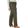 Lee Womens Plus Size Wrinkle Free Relaxed Fit Straight Leg Pant(Frontier Olive)