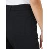 Lee Women’s Relaxed Fit Avey Knit Waist Cargo Bermuda Short(Black)