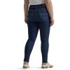 Lee womens Plus Size Ultra Lux Comfort With Flex Motion Skinny Leg Jean With Ever Fit(Deepest Dark)
