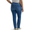 Lee womens Plus Size Ultra Lux Comfort With Flex Motion Straight Leg Jean(Cobalt Sheen)