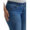 Lee womens Plus Size Ultra Lux Comfort With Flex Motion Straight Leg Jean(Cobalt Sheen)