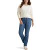 Lee womens Plus Size Ultra Lux Comfort With Flex Motion Straight Leg Jean(Juniper)