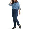 Lee womens Plus Size Ultra Lux Comfort With Flex Motion Straight Leg Jean(Royal Chakra)