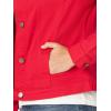 Riders by Lee Indigo Women’s Denim Jacket(Jalapeno Cherry Red)