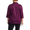 Riders by Lee Indigo Women’s Plus Size Easy Care ¾ Sleeve Woven Shirt(Pickled Beet)