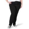 LEE Women’s Relaxed Fit Straight-Leg Jean(Black Onyx)