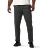 Lee Mens Big & Tall Extreme Motion Flat Front Regular Straight Pant(Charcoal)