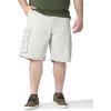 Lee Men’s Big and Tall New Belted Wyoming Cargo Short(Cadet Light Gray)