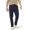 Lee Men’s Extreme Motion Flat Front Relaxed Taper Pant(Navy)