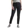 Lee Womens Legendary High Rise Mom Jean(Black)