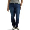 Lee Women’s Petite Legendary Mid Rise Straight Leg Jean(Nightshade)
