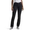 Lee Women’s Petite Relaxed Fit Straight Leg Jean(Black Onyx)