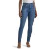 Lee Women’s Petite Ultra Lux Comfort with Flex Motion High Rise Skinny Jean(Blue Format)