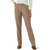 Lee Women’s Petite Wrinkle Free Relaxed Fit Straight Leg Pant(Dark Earth)