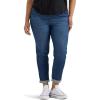 Lee Women’s Plus Size Legendary Mid Rise ’90s Taper Jean(Dark Stream)