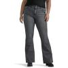 Lee Womens Plus Size Legendary Mid Rise Flare Jean(Blurred Darks)