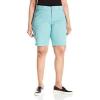 Lee Womens Plus Size Relaxed Fit Avey Knit Waist Cargo Bermuda Short(Dragonfly)