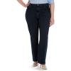 Lee Women’s Plus Size Relaxed Fit Straight Leg Jean(Authentic Nile)