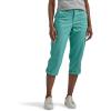 Lee Women’s Plus Size Ultra Lux Comfort with Flex-to-go Cargo Capri Pant(Dusty Jade)