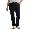 Lee Women’s Plus Size Ultra Lux Comfort with Flex-to-go Utility Pant(Unionall Black)