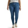 Lee womens Plus Size Ultra Lux Comfort With Flex Motion Skinny Leg Jean With Ever Fit(Blue Format)