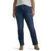 Lee womens Plus Size Ultra Lux Comfort With Flex Motion Straight Leg Jean(Greet the Day)