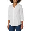 Riders by Lee Indigo Women’s Bella Easy Care Quarter Sleeve Woven Shirt(Arctic White)