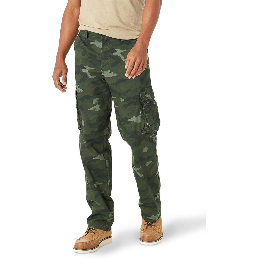 imageLee Mens Wyoming Relaxed Fit Cargo PantGreen Camo