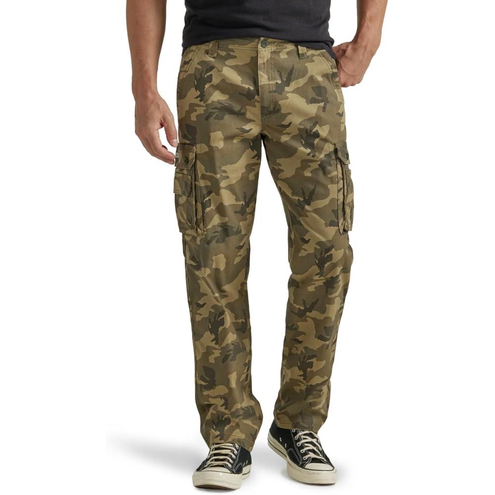 imageLee Mens Wyoming Relaxed Fit Cargo PantNative Camo