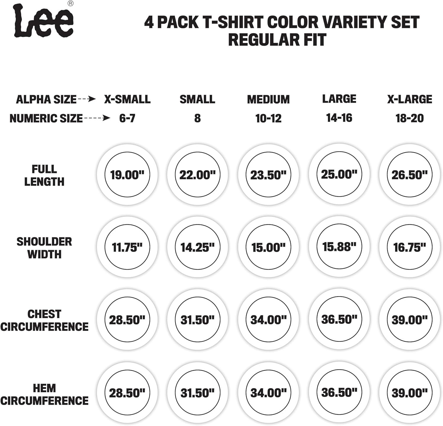 imageLee Boys 4 Pack Variety Super Soft Stretchable Tee Short Sleeve TShirtBrown Collection Set