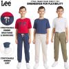 Lee Boys’ 3 Pack Variety Midweight Super Soft Fleece Lined Stretchable Jogger Pants(Navy Tan Olive Set)