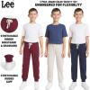 Lee Boys’ 3 Pack Variety Midweight Super Soft Fleece Lined Stretchable Jogger Pants(Port Tan Navy Set)