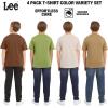 Lee Boys’ 4 Pack Variety Super Soft Stretchable Tee Short Sleeve T-Shirt(Brown Collection Set)