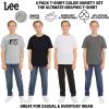 Lee Boys’ 4 Pack Variety Super Soft Stretchable Tee Short Sleeve T-Shirt(Grey Collection Set)