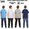 Lee Boys’ 4 Pack Variety Super Soft Stretchable Tee Short Sleeve T-Shirt(Light Blue Collection Set)