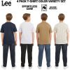 Lee Boys’ 4 Pack Variety Super Soft Stretchable Tee Short Sleeve T-Shirt(Navy Collection Set)