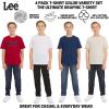 Lee Boys’ 4 Pack Variety Super Soft Stretchable Tee Short Sleeve T-Shirt(Red Collection Set)