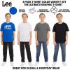 Lee Boys’ 4 Pack Variety Super Soft Stretchable Tee Short Sleeve T-Shirt(Royal Blue Collection Set)
