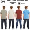 Lee Boys’ 4 Pack Variety Super Soft Stretchable Tee Short Sleeve T-Shirt(Sage Collection Set)