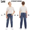 Lee Boys’ 5 Pocket Straight Fit Stretch Waist Denim Jeans(Bedford Wash)