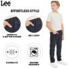 Lee Boys’ 5 Pocket Straight Fit Stretch Waist Denim Jeans(Dark Indigo)