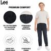 Lee Boys’ 5 Pocket Straight Fit Stretch Waist Denim Jeans(Dark Indigo)